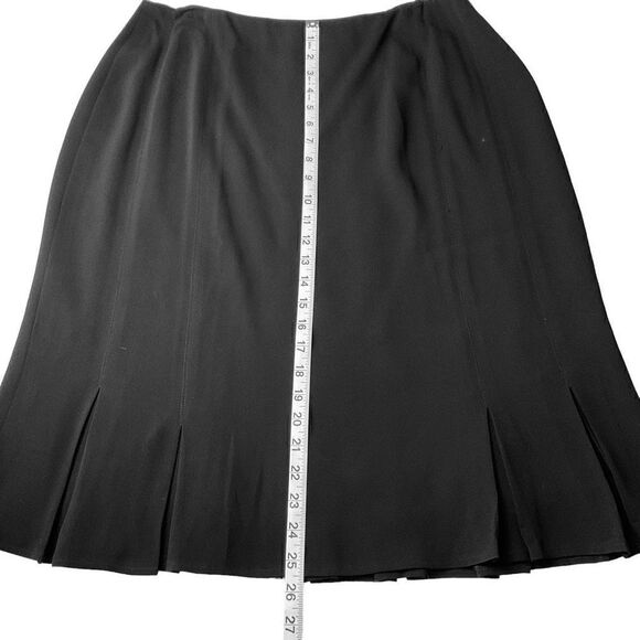 Carlisle Skirt Pleated Tulip Hem Black Back Zipper Clasp Closure Lined Women 14 - Picture 5 of 14